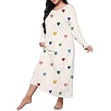 Laquieio Sommerhemd für Damen, Baumwolle, V-Ausschnitt, Spitze, Modal, sexy, atmungsaktiv, Nachthemd, Nachthemd, Nachthemd, Nachthemd, bequem, 1, beige, XL