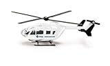 Siku 1609, ESA Hubschrauber, Metall/Kunststoff, Weiß, Spielzeug für Kinder, Drehbare Rotoren, Stabile Kufen
