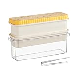 Eiswürfelform mit Deckel und Mülleimer – leicht zu öffnende Eiswürfelbox mit Deckel, Lebensmittelqualität, Küchenhelfer, Bar-Werkzeug für Wodka, Tequila, Whiskey, Getränke, Cocktails