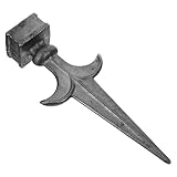 LOORGVEL Dekorativer Metall Zaunspitzen Langlebige Zaunpfostenaufsätze mit Elegantem Design Kratzfest und Wetterbeständig Einfache Befestigung für Gartendekoration im Außenbereich