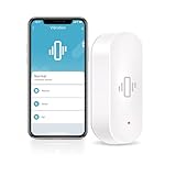 Chatthen Einbruchschutz, WiFi Vibrationssensor and Glasbruchmelder, Smart Life APP Remotely Notifications with Adjustable Sensitivity, for Fenster Alarm Door Alarm Briefkasten Sensor