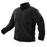 Gefomuofe Thermo Jacke Herren Military Fleecejacke Winddichte Trekking Jacke Full Zip Jagdbekleidung Tactical Funktionsjacke Taktische Outdoorjacke Übergangsjacke