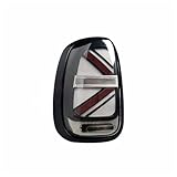 YPJHMXQXQ Fahrzeughinterleuchten-Set für BMW Mini Countryman (R60) 2017-2021, All-in-One-Bremslicht, Rückfahrlicht & Blinker, aus hochfestem PC-Material gefertigt, einfach,C-Black and red-Left