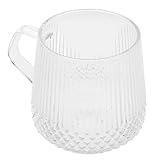 ULTECHNOVO Kaffeetasse Aus Glas Vintage Trinkgläser Hochzeitsbedarf Isolierte Becher Kaffeetassen Isolierte Kaffeetasse Trinkbrille Wassergläser Strohgläser Transparent