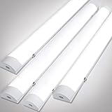 Gimisgu 4x LED Feuchtraumleuchte 120CM, 36W Deckenleuchte Neutralweiß 4000K, Led Röhre IP65, Bürodeckenleuchte Werkstattleuchte für Garage Bad Werkstatt, Weiß