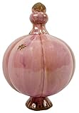 Manufaktur Lichtbogen Große Gartenkugel aus Keramik rosa - Rosenkugel Gartendeko Gartendekoration
