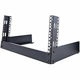 StarTech.com 4HE 19 Zoll Tisch Rack mit offenem Rahmen - 2 Pfosten, freistehendes Netzwerk Rack für Patch Panel/AV/IT/Studio Ausrüstung, 30kg Tragkraft mit Käfig Muttern/Schrauben (RK4OD)