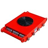 Hochleistungs-Geradliniger Transportroller, Stahl-/PU-Rollen Optional, Industrieller Schwerlasttransporter Für Den Von Maschinen Und Anlagen(PU Wheel,18T)