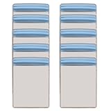 Karten-Aufbewahrungstaschen, 7,6 x 12,9 cm, wiederverschließbar, transparent, PVC, Reißverschluss, wasserabweisend, Schmuckbeutel, Gleitverschluss, Kartentaschen, 10 Stück