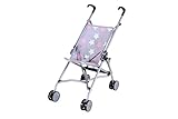 Knorrtoys 12644 - Puppenbuggy SIM - Star Grey pink