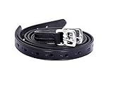 Avon Equine Steigbügel Leder Schwarz & Braun (116,8 cm bis 140 cm) (56 Zoll, Schwarz)