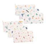 Beaupretty 6 Stück -Lätzchen waschen Baumwolle muss haben Cartoon-Handtuch Speicheltücher Babytaschentuch Spucktücher für Mädchen Gesichtstuch Babytuch abwischen Weiß
