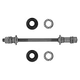 Ciieeo Titanlegierung Fahrrad Hinterradachse mit Kugellagernabe und Langlebiger Grauer Lackierung 9,5mm Achse für Mountainbike Reparatur und Stabilitätsverbesserung