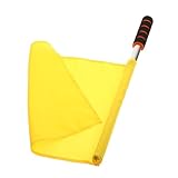BESPORTBLE Schiedsrichter Grenzfahne Festival offiziell Rote Flaggen Ereignis Jersey safety flag Schiedsrichterfahne Eventfahne streichhölzer Spiel Sicherheitsfahne Verkehrsfahne Stoff Yellow