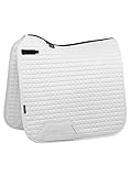 LeMieux Unisex-Erwachsene ProSport Suede Square Dressur-Schabracke, Weißes Wildleder, quadratisch, 63 x 3 x 58 cm (L x W x H)