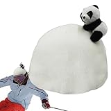 XIAOXIAOYU Skihelm-Überzug, warmer Fahrradhelm-Überzug, niedliche Skihelm-Überzüge für Kinder, dicker Wintervorrat für Jungen, Mädchen