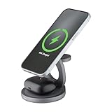 QUALO Induktionsladegerät, Magnetisch, Mit Grifffunktion, Magnetisch, 24W, Grau, QMLI-24-18