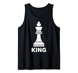 King Chess Piece Lustiges Brettspiel-Grafik für Schachspieler Tank Top