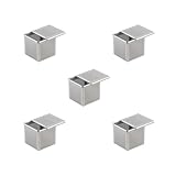 BHFZIAP Mini-Kastenform zum Backen, Braten, stabile quadratische Mille-Feuille-Pfanne, 6 x 6 x 6 cm, 5er-Set