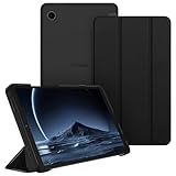 Fintie Hülle für Samsung Galaxy Tab A9 8.7 Zoll 2023, Ultra Dünn Schutzhülle mit Translucent Rückseite Cover für Tablet A9 8,7 SM-X110/X115/X117, Schwarz