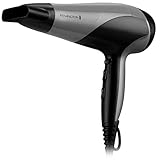 Remington Ionic Dry Hair Dryer 2200 Haartrockner mit Diffusor und Konzentrator, 3 Heiz- und 2 Geschwindigkeitsstufen, Kaltstufe, D3190S Silber