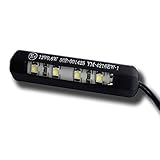 Germany Motorsports LED Mini Micro Kennzeichen Nummernschild Beleuchtung Leuchte Lampe e-geprüft für Motorrad, Roller, Quad (X5)