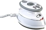Sichler Haushaltsgeräte Bügeleisen: Reise-Dampfbügeleisen, 408 W, 110/230 Volt, 40 ml Wassertank, 3 Stufen (Minibügeleisen, Dampfbügeleisen Mini, Bügelstation)