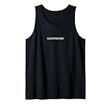 Illustrierte englische Wortkleidung Tank Top