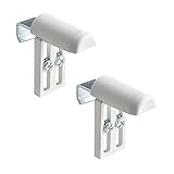 Ventanara® Universal Klemmträger ohne Bohren für Rollo und Jalousie Weiß 2er Set
