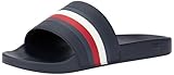 Tommy Hilfiger HILFIGER POOL SLIDE ( Schlappen Herren, Blau (Desert Sky), 46 EU