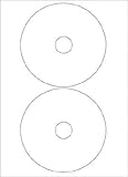 20 CD/DVD Labels-Etiketten High Glossy (hochglänzende Oberfläche in Fotopapierqualität);10 Blatt mit je 2 Labels/Etiketten weiß Foto Glossy (glänzend) Qualität; selbstklebend;Innenring 17 mm;Außenring : 117 mm für Tintenstrahldrucker in höchsten Auflösungen bestens geeignet ! Absolut Blickdicht !