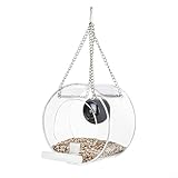 HomeVortex Smart Bird Feeder Kamera, Vogelfutterspender Hängestation, Vogelvideo aufnehmen, dauerhaft sammeln, für Vogelbeobachtung im Freien, Vogelhaus