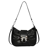 TIAASTAP kleine Handtasche für Teenager Mädchen Vintage y2k Hobo Tasche Shoulder Bag Women Schultertasche Must Haves Clean Girl Stuff Crossbody Bag Umhängetasche mit Abnehmbarer Gurt