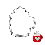 LUBTOSMN Coffee Mug Cookie Cutter-4 inch-Biscui Cookie Cutters Fondant Molds