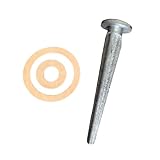 Piercing Ventil mit Dichtung für Griffpumpe Typ 75 - Gusseisen und PU Leder Ersatzteil - 19,0 cm x 5,0 cm Wasserpumpe Reparatur Zubehör