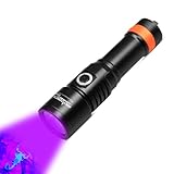 ORCATORCH D530 Scuba Dive Light, 395NM LED UV Licht Schwarzlicht mit 8 Grad schmalem Abstrahlwinkel, 2 Beleuchtungsmodi, IP68 wasserdicht für Unterwasser 150 Meter Tauchen