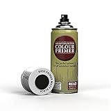 The Army Painter, Colour Primer Matt Black, 400 ml Grundierung Spray Matt Schwarz - Acryllack Spray für Fantasy Modellbau Wargames Tabletop Figuren, Warhammer & Dnd Miniatures