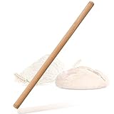 spar-home Türkisches Nudelholz - Traditionelle Teigroller aus Buchenholz Handgemachte Teigrolle aus Holz Oklava (50x2cm)