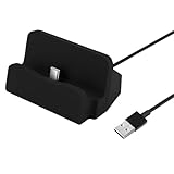 Menibeuty USB C Ladestation für Smartphones, Qualitativ Dockingstation Ladegerät mit Kabel Mobile Ladestation Handy für Galaxy S24 Note 20 Hua Wei P50 Xiaomi et (Schwarz)