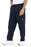 Kendindza Thermo Cargohose Herren Winter Arbeitshose Herren Cargo Hosen Herren gefüttert Wanderhose Herren Cargo Hose Arbeitshosen männer Thermohose Blau M