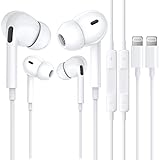 2 Pack iPhone Kopfhörer mit Kabel [MFi-Zertifiziert] In-Ear Kopfhörer HiFi Sound Ohrhörer Isolating Lightning Anschluss Kopfhörer mit Mikrofon für iPhone 14/13/12/11/XR/XS Max/8 Unterstützt alle iOS