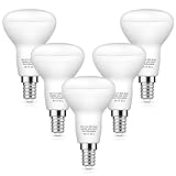 R50 E14 LED-Strahler Warmweiß 3000K, 5W Reflektorlampen R50 Ersatz 40W Glühbrine, E14 LED Reflektor Energiesparlampe, Nicht-Dimmbar, 120° Abstrahlwinkel, 410LM, 5 Stück