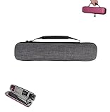 Flöten-Tasche für Musikinstrumente, EVA-Reißverschluss, Tragetasche, Sopranblockflöte, hart, Haarglätter, umwickelter Lockenstab, kompakte Tragetasche, grau, Modern