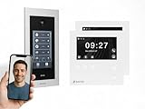 SCHUTZER Balter EVO 2-Draht Bus Video Türsprechanlage Komplettsystem mit 175° Weitwinkelkamera 2x7 Touchscreen-Monitor Interkom Nachtsicht-LEDs