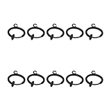 Zanthicia 10 Paar Ohrdraht Konverter, verstellbar, durchbohrter Ohrclip, der unsichtbare Ohrringe, Adapter, weibliches Zubehör macht, Keine hängende Bronze, 13MM