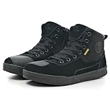 IRON JIA'S Motorradschuhe Herren Damen Motorradstiefel für alle Jahreszeiten geeignet, wasserdicht rutschfest atmungsaktiv modisch und bequem Schwarz 43