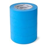 Amazon Basics Malerband, 3.6 cm x 55 m, 4er-Pack Rollen, Blau