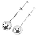 2 Stück Teesieb für Losen Tee,Teaballs mit Teleskopgriff,Teesieb Löffel Edelstahl,Teezange,Leicht zu Reinigen Tee Sieb,Vielseitig Einsetzbar Tea Infuser,für Filtrierung Tees,Kakaopulver,Gewürze