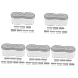 FOMIYES 5 Sätze Toilettensitz-erhöhungspolster Erhöhte Toilettensitze Toilettensitzerhöhung Toilettensitzbeschläge Töpfchen Toilettenentsorgung Toilettensitzbezüge Bad Abs 8 Stück * 5