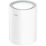 Cudy AX3000 WiFi 6 Mesh WLAN System – ersetzt Router und Extender, deckt bis zu 90/200/270 m² ab, 2,5 G WAN Port, unterstützt Ethernet-Backhaul, VPN & Sicherheit, M3000 1-Pack Mesh Set
